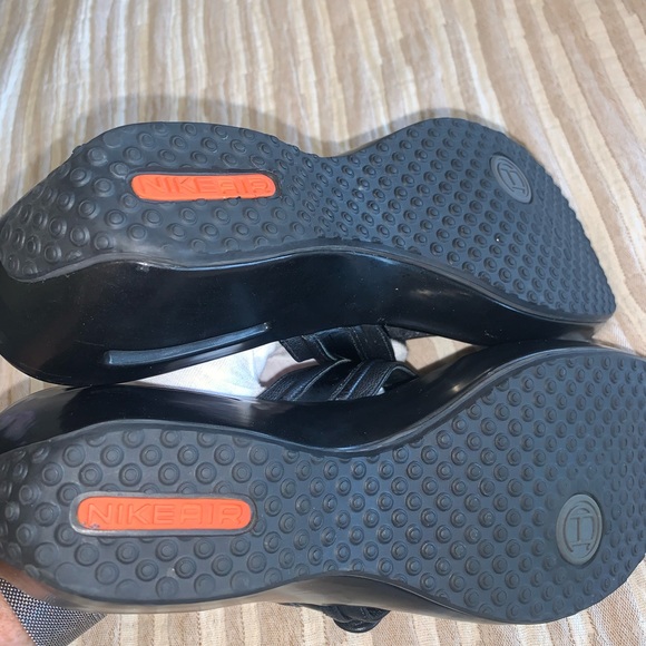 COLE Haan Black Leather Sandals By Nike Air. Sz 10/11 - Picture 7 of 13